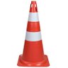 Cone Sinalizador Rígido Branco e Laranja - Deltaplus Wps1916 - 1