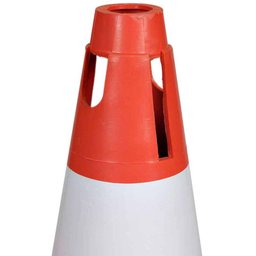Cone Sinalizador Rígido Branco e Laranja - Deltaplus Wps1916 - 3