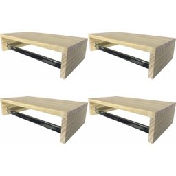 Kit 4 Cabideiros De Parede Arara Roupas Madeira Rústica Pinus Closet Módulos Organizadores De - 5 Kit 4 Cabideiros De Parede Arara Roupas Madeira Rústica Pinus Closet Módulos Organizadores De - 5