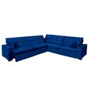 Ver imagem 3 de Sofá Milão 3.75mx3.75m de Canto, Retrátil e Reclinável - Azul