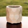 Vaso de Concreto Decorativo Colmeia 10cm Cinza Linha Eco - 6