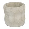 Vaso de Concreto Decorativo Colmeia 10cm Cinza Linha Eco - 3