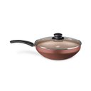 Ver imagem 1 de Panela Wok Flora com Tampa Nº28 - Chocolate Mta