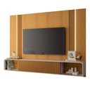 Ver imagem 3 de Painel Home Suspenso Empire Tv até 85 Polegadas Cinamomo/off White