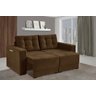 Sofá Retrátil e Reclinável Nápoli Aifos Estofados Marrom - 2