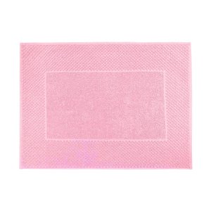 Tapete para Banheiro Toalha de Piso Algodão Ultra Absorvente - Rose