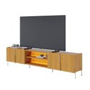 Ver imagem 4 de Rack para TV até 85 Polegadas com LED MDF 240cm 4 Portas Puxadores em Metal Maggiore