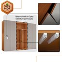 Ver mais imagens de Guarda Roupa Casal Venus MDF 6 Portas e 6 Gavetas Moderna Naturalle/Off White