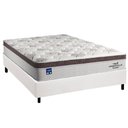 Ver imagem 1 de Cama Box Casal: Colchão Molas Ensacadas Plumatex Personalle + Base Crc Courano White (138x188)