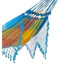 Ver imagem 3 de Rede de Dormir Casal Balanço de Algodão 3,60m X 1,50m Aquarela Xadrez