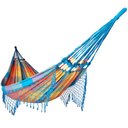 Ver imagem 1 de Rede de Dormir Casal Balanço de Algodão 3,60m X 1,50m Aquarela Xadrez