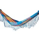 Ver imagem 2 de Rede de Dormir Casal Balanço de Algodão 3,60m X 1,50m Aquarela Xadrez