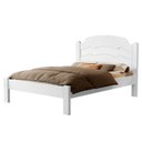 Ver imagem 1 de Cama de Casal em Madeira Mdf Iris Reforçada Estilo Moderno para Quarto Tradicional:branco