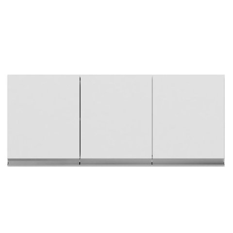 Armário Aéreo Andréia 120 Cm 3 Portas Branco Ajl