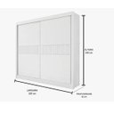 Ver imagem 2 de Guarda Roupa Cancun 2 Portas 100%mdf Ripado - Ddoro Móveis