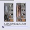 Ver imagem 5 de Guarda Roupa Cancun 2 Portas 100%mdf Ripado - Ddoro Móveis