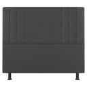 Ver imagem 5 de Kit Cabeceira E Baú Cama Box Casal 140Cm Cinza Escuro