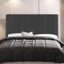Ver mais imagens de Kit Cabeceira E Baú Cama Box Casal 140Cm Cinza Escuro