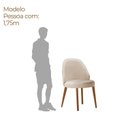 Ver imagem 5 de Conjunto para Sala de Jantar com 8 Cadeiras Ester Off White/Imbuia Marrom