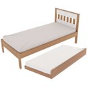 Ver imagem 1 de Cama Solteiro com Auxiliarcm8006cm8008 Qt8 Amendoa Branco Tecno Mobili