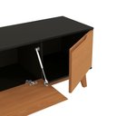 Ver imagem 6 de Rack Kappesberg 3 Portas Preto Fosco/canela 180cm