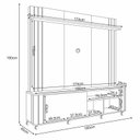 Ver imagem 3 de Estante Home Theater Trinus Cinamomo Off White - Hb Móveis