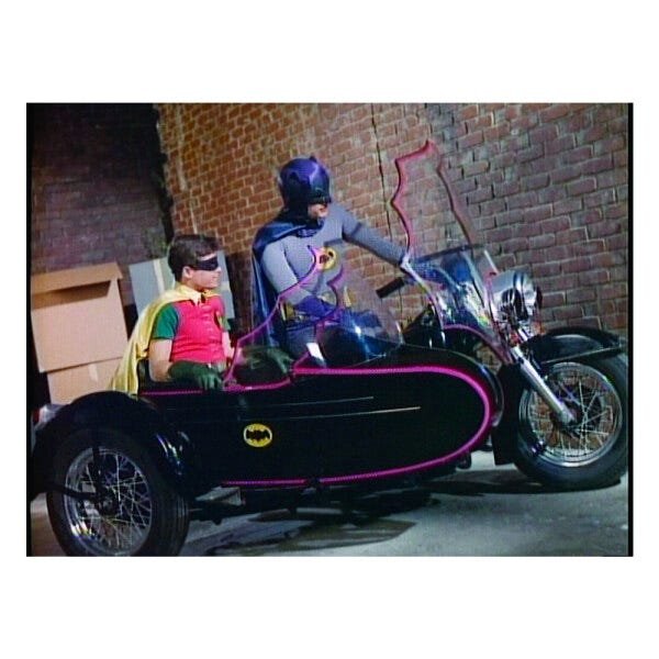 Tela Movie Batman And Robin Side Bike - 1