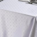 Ver imagem 2 de Toalha de Mesa Quadrada 4 Lugares 160x160cm Jacquard Dohler Tj-5796 Branco