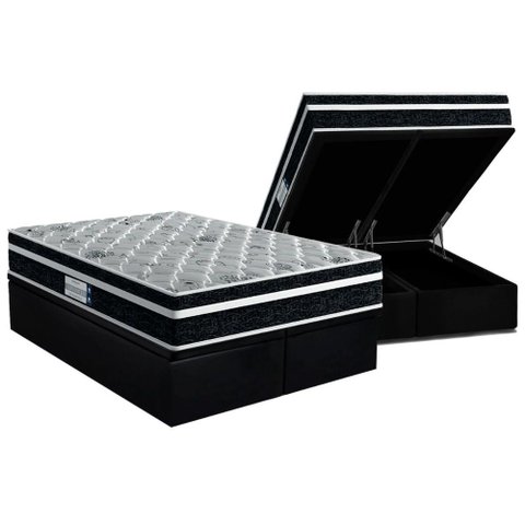 Cama Box Baú Queen: Colchão Anatômico Probel Colchão D45 / Prodormir Advanced Tech2000 Plus