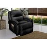 Poltrona do Papai Reclinável Divino Urbany Zero Wall c/ Vibro Massagem Giro e Balanço Courano Preto  - 10