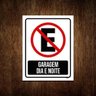 Kit 3 Placas Garagem Dia E Noite - 1