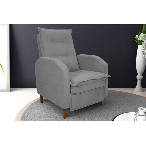 Poltrona Reclinável Mx65 Yaris Boucle Cinza F497 - Matrix