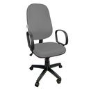 Ver imagem 1 de Cadeira Presidente Giratória Reclinável para Escritório Cinza