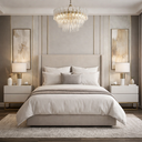 Ver imagem 1 de Kit 2 Mesinhas de Apoio para Cabeceira Cama Quarto Casal 45cm Compacta:branco