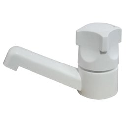 Pia Lavatório Banheiro 4L + Torneira Branca + Sifão Universal Sanfonado + Fita Veda Rosca - 2