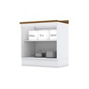 Ver imagem 2 de Módulo Cozinha Henn Americana Balcão C- Tampo C- 2 Portas 80cm Cinza-henn