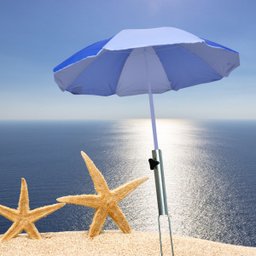 Suporte de Chão para Gurada-sol com Trava Apoio Guarda Sol - 4