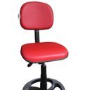 Ver imagem 2 de Cadeira Caixa Secretária Alta para Escritório com Vermelho