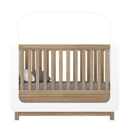 (reembalado A) Berço Mini Cama Aconchego Branco/jequitibá Hp - Henn - 2 (reembalado A) Berço Mini Cama Aconchego Branco/jequitibá Hp - Henn - 2