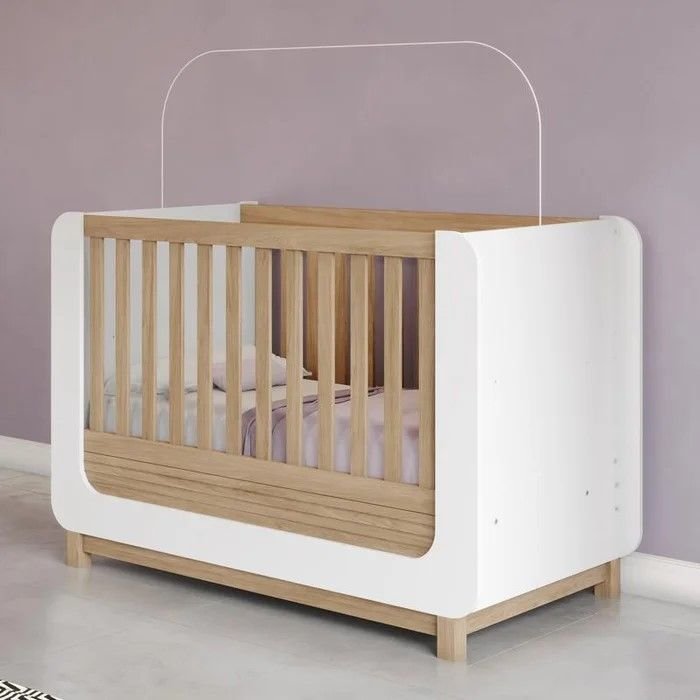 (reembalado A) Berço Mini Cama Aconchego Branco/jequitibá Hp - Henn
