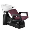 Ver imagem 2 de Kit Salão Cadeira Hidráulica + Lavatório com Cuba Reclinável Dompel Roxo