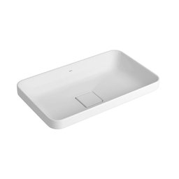 Cuba Sobrepor Deca Slim Quadrada com Mesa 50cm Branco L.23050.17 - 1