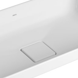 Cuba Sobrepor Deca Slim Quadrada com Mesa 50cm Branco L.23050.17 - 3