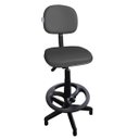 Ver imagem 1 de Cadeira Caixa Secretária Alta para Escritório com Cinza