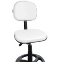 Ver imagem 2 de Cadeira Caixa Secretária Alta para Escritório com Branco