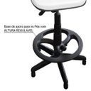 Ver imagem 3 de Cadeira Caixa Secretária Alta para Escritório com Branco