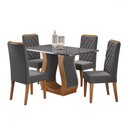 Ver imagem 2 de Mesa de Jantar 4 Lugares Los Angeles com Vidro - Panorama Móveis