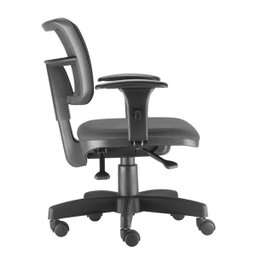 Cadeira Giratória Executiva Zip em Tela Ergonômica Back System NR17 para Escritório Crepe Cinza - 2