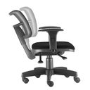 Ver imagem 3 de Cadeira Giratória Executiva Zip em Tela Ergonômica Back System NR17 para Escritório Crepe Preta