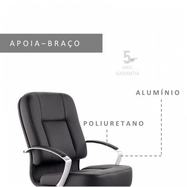 Cadeira de Escritório Diretor Comfort Espresso Móveis - 3